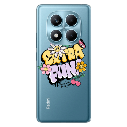 Xiaomi Redmi Note 14 Pro Extra Fun Transparent Silicone TPU Θήκη