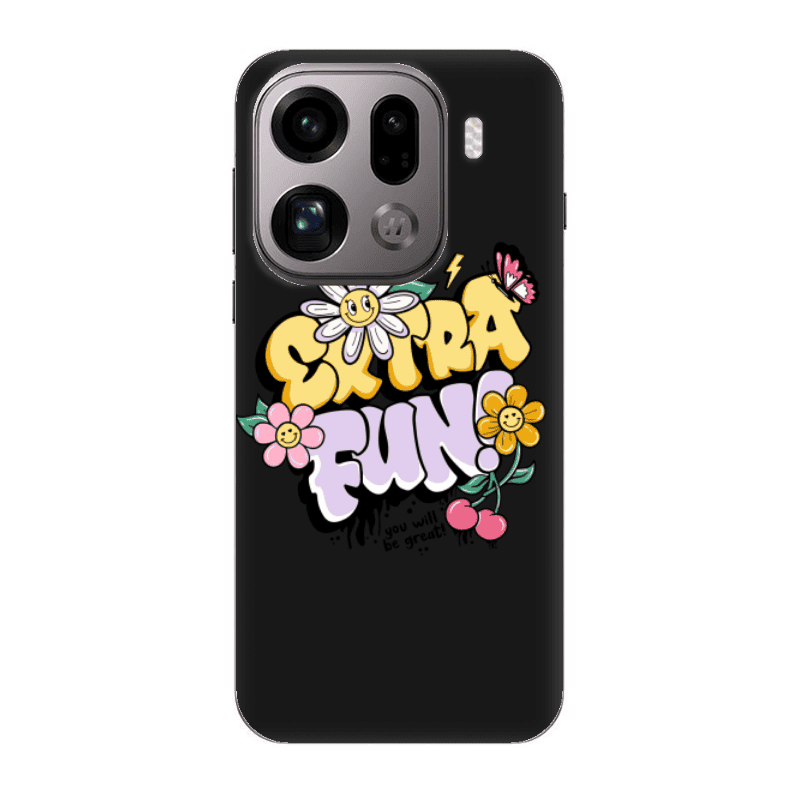 Oppo Find X9 Pro Extra Fun Black Colored Silicone TPU Θήκη