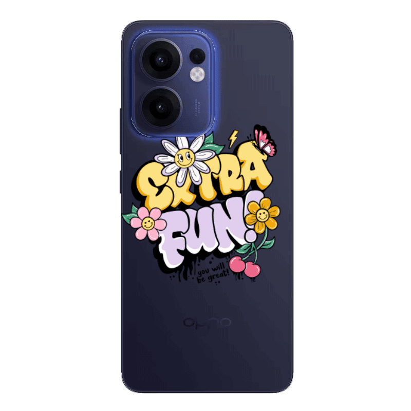 Oppo Reno13 FS Extra Fun Transparent Silicone TPU Θήκη