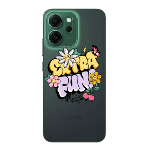 Oppo Reno 14 FS Extra Fun Transparent Silicone TPU Θήκη