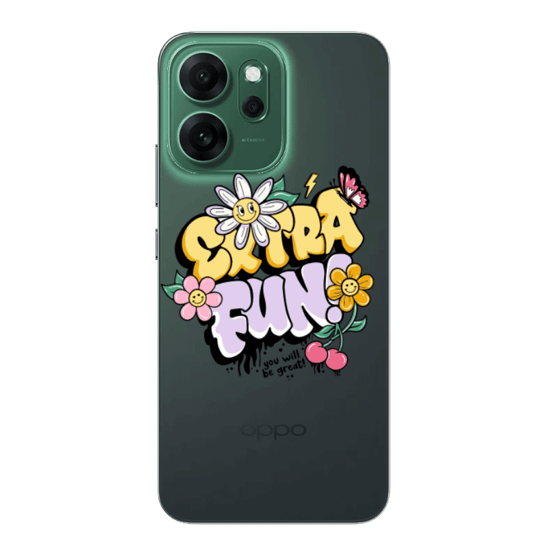 Oppo 14 F Extra Fun Transparent Silicone TPU Θήκη