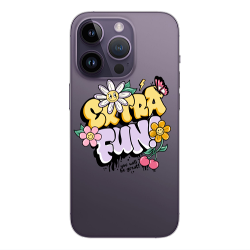 Apple iPhone 14 Pro  Extra Fun Transparent Silicone TPU Θήκη