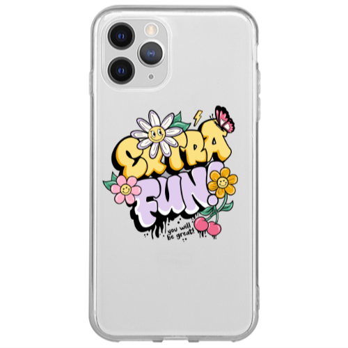 Apple iPhone 12 Pro Max Extra Fun Transparent Silicone TPU Θήκη