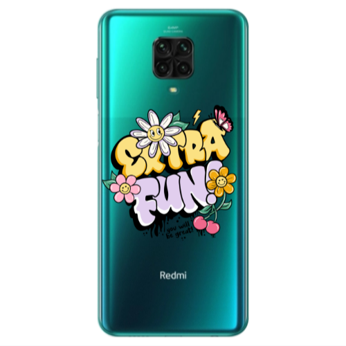 Xiaomi Redmi Note 9S Extra Fun Transparent Silicone TPU Θήκη