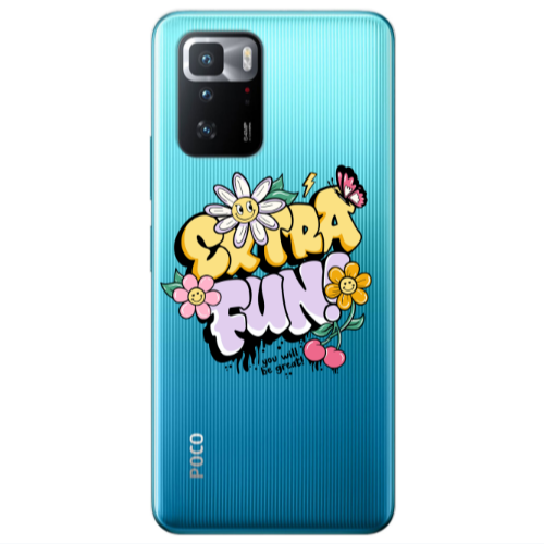 Xiaomi Poco X3 GT Extra Fun Transparent Silicone TPU Θήκη