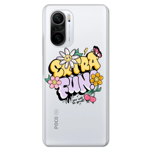 Xiaomi Poco F3 Extra Fun Transparent Silicone TPU Θήκη