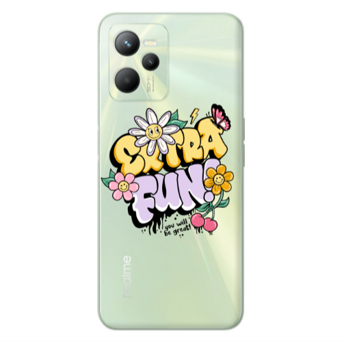 Realme C35 Extra Fun Transparent Silicone TPU Θήκη