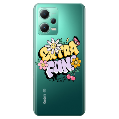 Xiaomi Redmi Note 12 Pro Plus 5G Extra Fun Transparent Silicone TPU Θήκη