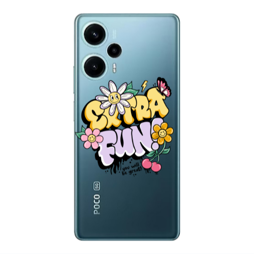 Xiaomi Poco F5 Extra Fun Transparent Silicone TPU Θήκη