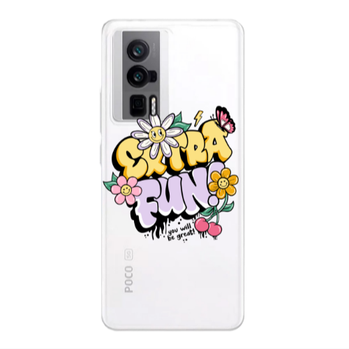 Xiaomi Poco F5 Pro Extra Fun Transparent Silicone TPU Θήκη