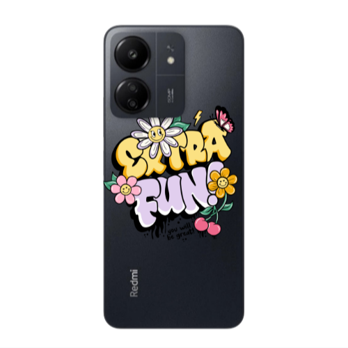 Xiaomi Redmi 13C Extra Fun Transparent Silicone TPU Θήκη