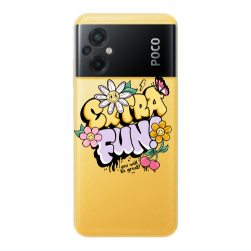 Xiaomi Poco M5 Extra Fun Transparent Silicone TPU Θήκη