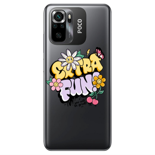 Xiaomi Poco M5 s Extra Fun Transparent Silicone TPU Θήκη