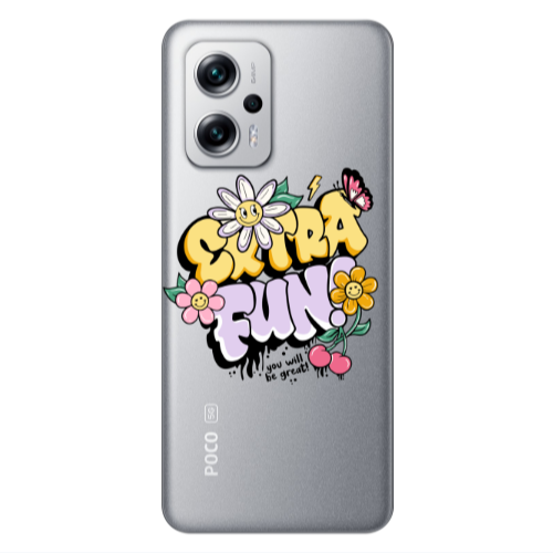 Xiaomi Poco X4 GT Extra Fun Transparent Silicone TPU Θήκη