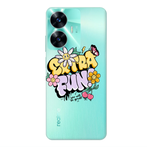 Realme C55 Extra Fun Transparent Silicone TPU Θήκη