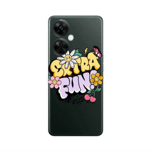 Oneplus Nord CE 3 Lite 5G Extra Fun Transparent Silicone TPU Θήκη