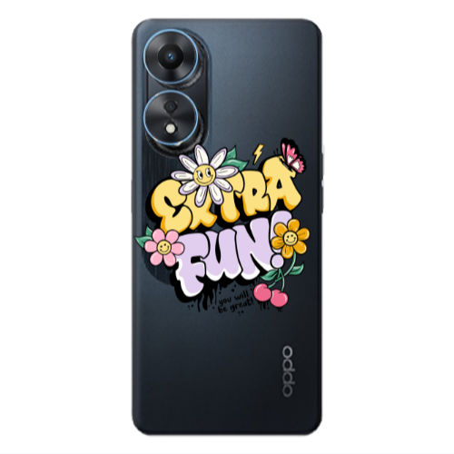 Oppo A 98 Extra Fun Transparent Silicone TPU Θήκη