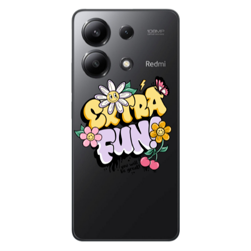 Xiaomi Redmi Note 13 4G Extra Fun Transparent Silicone TPU Θήκη