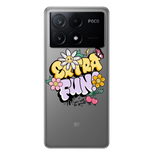 Xiaomi Poco X6Pro 5G Extra Fun Transparent Silicone TPU Θήκη
