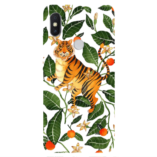Xiaomi Redmi S2 Flower Leopard and Laves Transparent Silicone TPU Θήκη