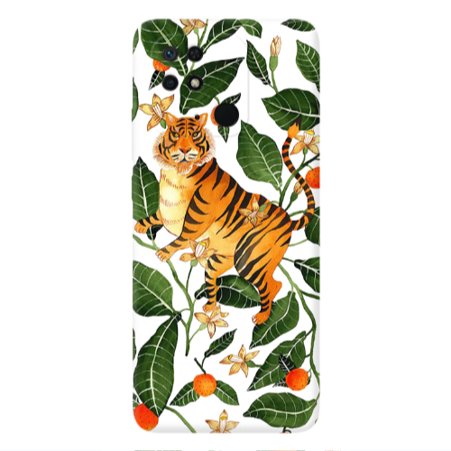 Xiaomi Poco C40 Flower Leopard and Laves Transparent Silicone TPU Θήκη