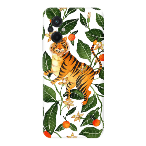 Xiaomi Poco M5 Flower Leopard and Laves Transparent Silicone TPU Θήκη