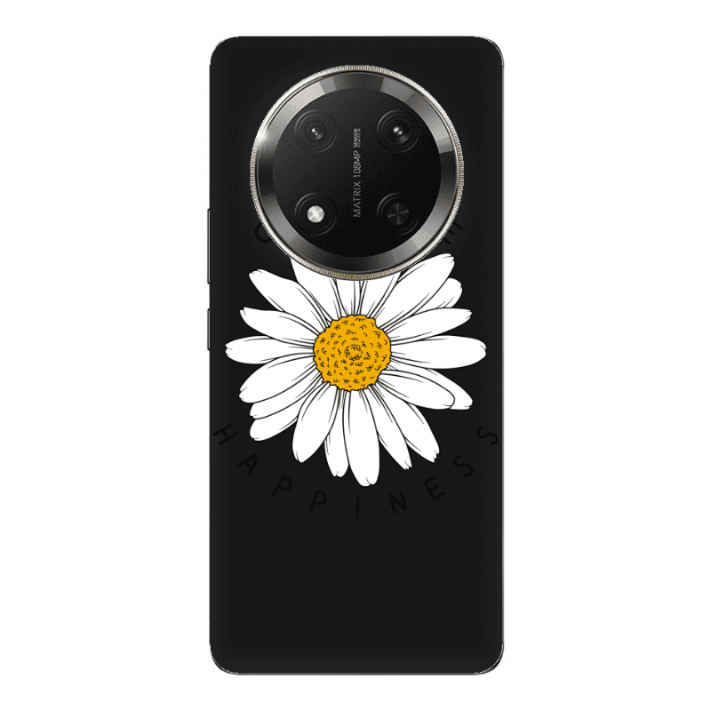 Honor Magic 7 Lite Chose Happines Black Colored Silicone TPU Θήκη