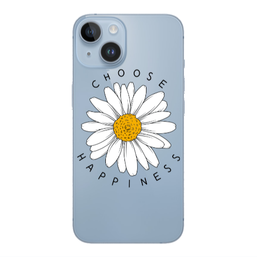 Apple iPhone 14  Chose Happines Transparent Silicone TPU Θήκη