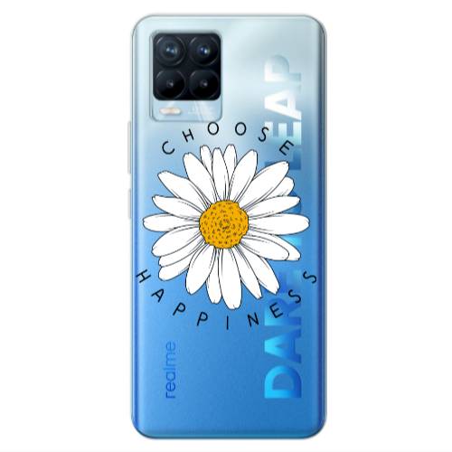 Realme 8 Pro Chose Happines Transparent Silicone TPU Θήκη