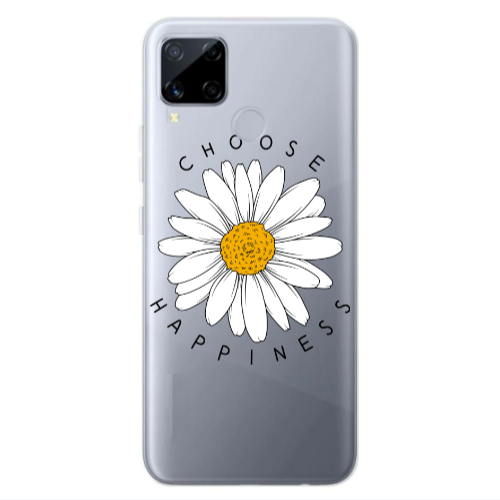 Realme C25S Chose Happines Transparent Silicone TPU Θήκη