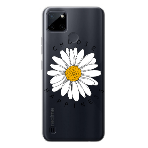 Realme C25Y Chose Happines Transparent Silicone TPU Θήκη