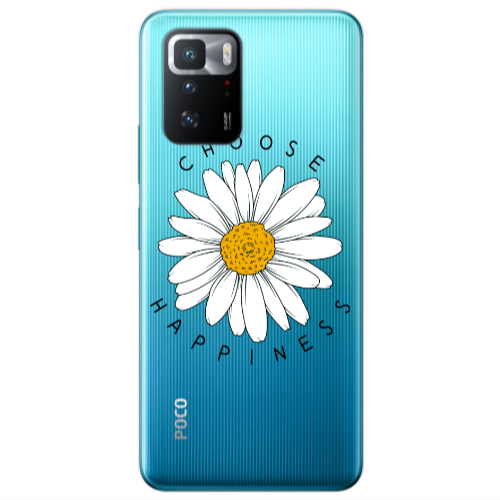 Xiaomi Poco X3 GT Chose Happines Transparent Silicone TPU Θήκη