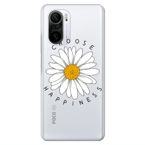 Xiaomi Poco F3 Chose Happines Transparent Silicone TPU Θήκη