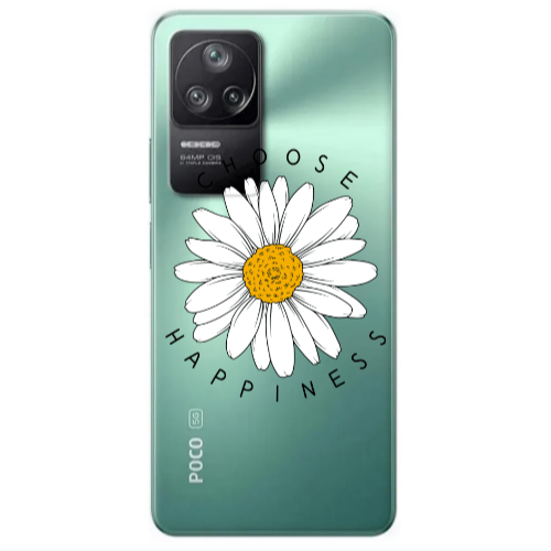 Xiaomi Poco F4 Chose Happines Transparent Silicone TPU Θήκη