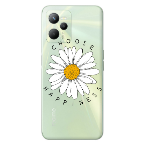 Realme C35 Chose Happines Transparent Silicone TPU Θήκη