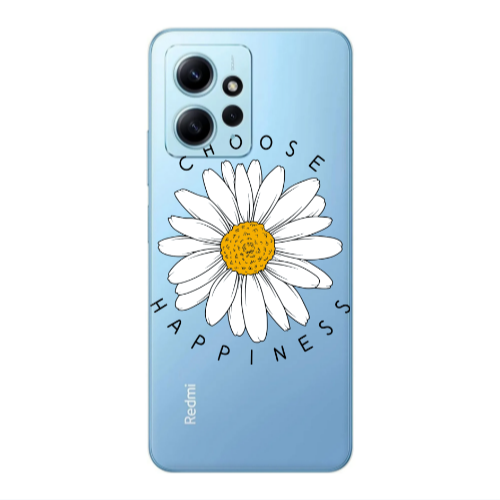 Xiaomi Redmi Note 12 4G Chose Happines Transparent Silicone TPU Θήκη