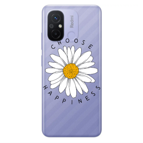 Xiaomi Redmi 12C Chose Happines Transparent Silicone TPU Θήκη