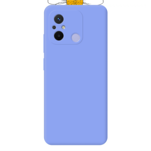 Xiaomi Redmi 12C Chose Happines Light Purple Colored Silicone TPU Θήκη