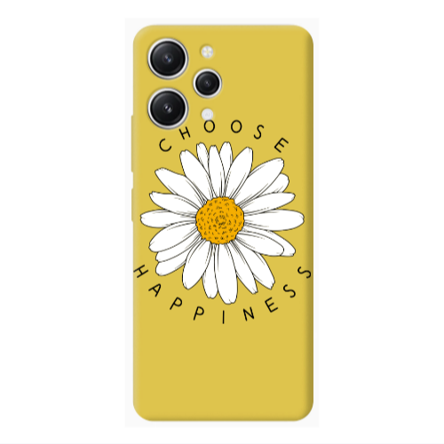 Xiaomi Redmi 12 Chose Happines Yellow Colored Silicone TPU Θήκη