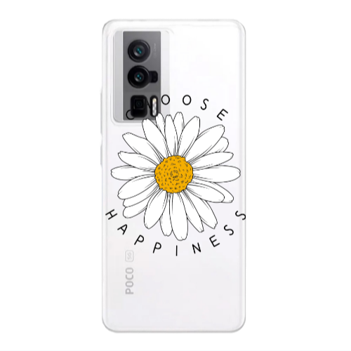 Xiaomi Poco F5 Pro Chose Happines Transparent Silicone TPU Θήκη