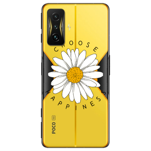 Xiaomi Poco F4 Gt Chose Happines Transparent Silicone TPU Θήκη