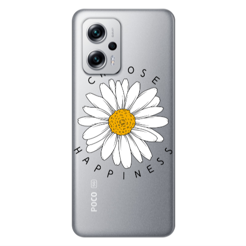 Xiaomi Poco X4 GT Chose Happines Transparent Silicone TPU Θήκη