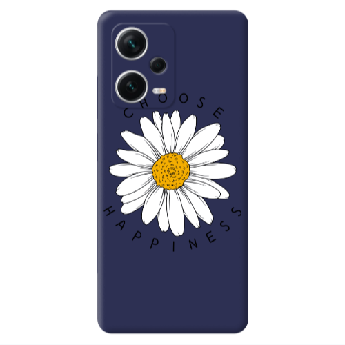 Xiaomi Poco X5 Chose Happines Dark blue Colored Silicone TPU Θήκη