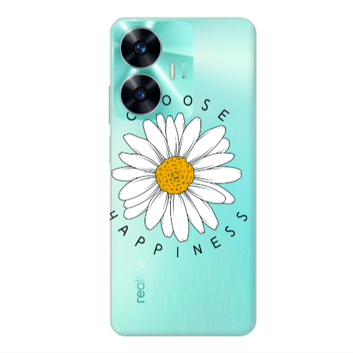 Realme C55 Chose Happines Transparent Silicone TPU Θήκη