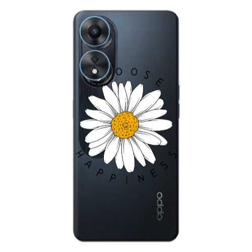 Oppo A 98 Chose Happines Transparent Silicone TPU Θήκη