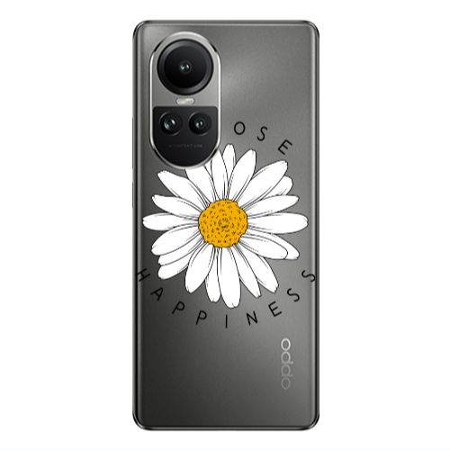 Oppo Reno10 5G Chose Happines Transparent Silicone TPU Θήκη