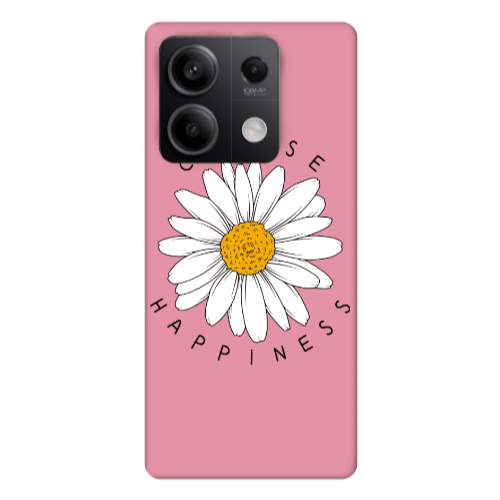 Xiaomi Redmi Note 13 5G Chose Happines Pink Colored Silicone TPU Θήκη