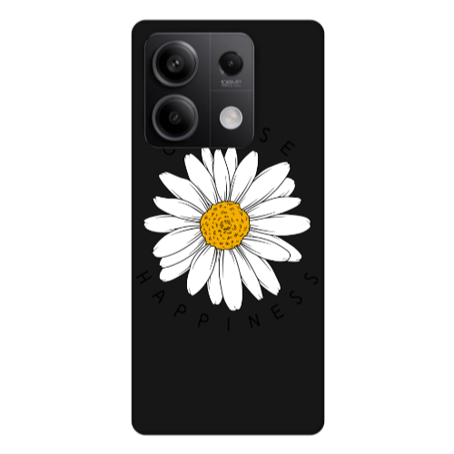 Xiaomi Redmi Note 13 5G Chose Happines Black Colored Silicone TPU Θήκη