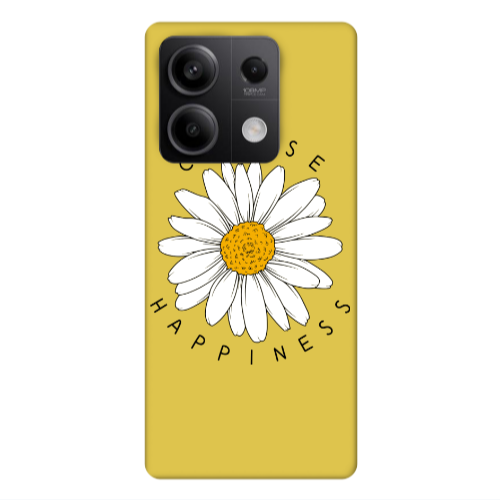 Xiaomi Redmi Note 13 5G Chose Happines Yellow Colored Silicone TPU Θήκη