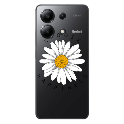 Xiaomi Redmi Note 13 4G Chose Happines Transparent Silicone TPU Θήκη